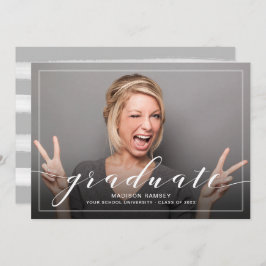 Ankündigung des Abschlusses und des Party von voll