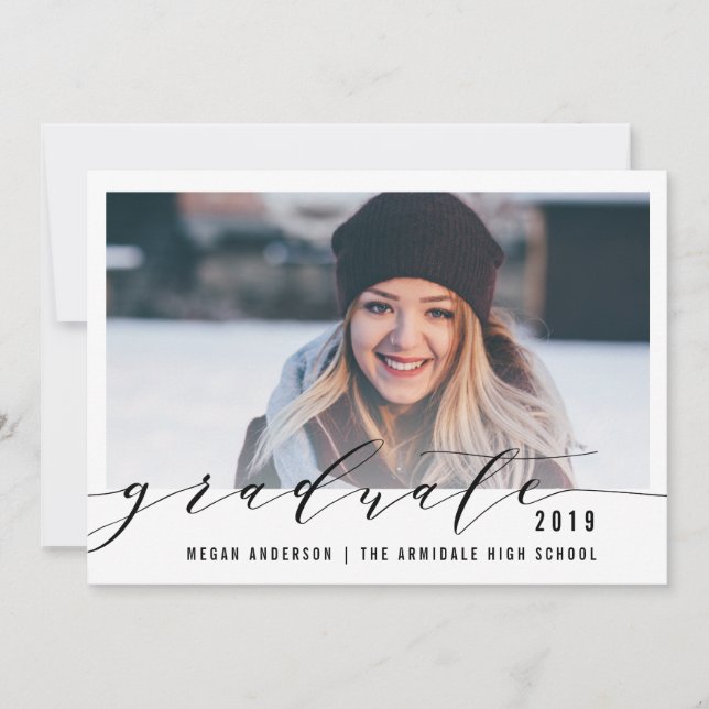 Ankündigung des Abschlusses von elegantem Skript-F (Vorderseite)