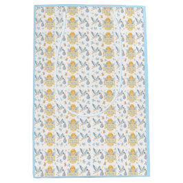 Ankündigung des Baby Boy Stork Angel Mittlere Geschenktüte