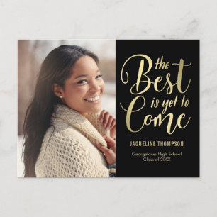 Ankündigung des besten künftigen EDITABLE-FARBE-Ab Postkarte