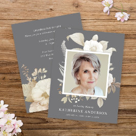 Ankündigung des eleganten Vintagen Fotos zur Blume