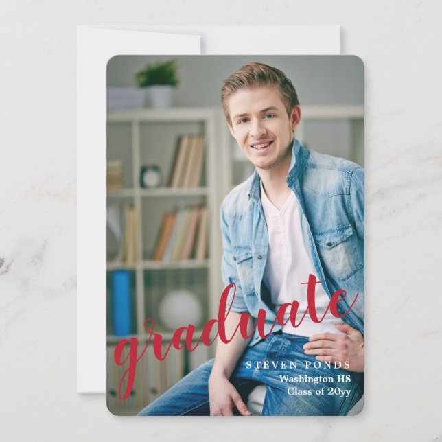 Ankündigung des Foto-Abschlusses (Vorderseite)