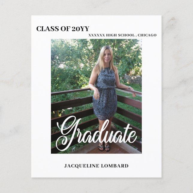 Ankündigung des Fotos Abschluss (Vorderseite)