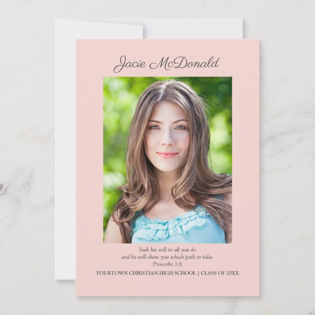 Ankündigung des Fotos "Christlicher Abschluss" in  (Vorderseite)