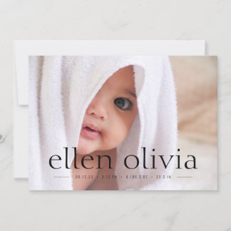 Ankündigung des Fotos für das einfache Baby-Baby