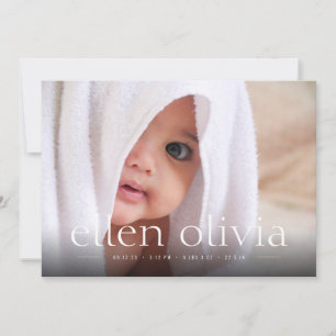 Ankündigung des Fotos für das einfache Baby-Baby