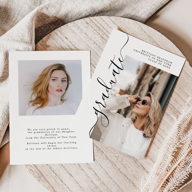 Ankündigung des Fotos für einfachen Graduate Name  (Von Creator hochgeladen)