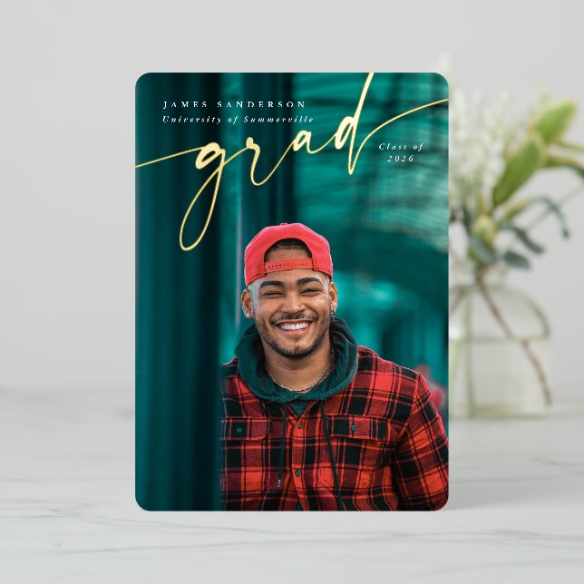 Ankündigung des Fotos für Elegantes Script Foil Ab (Stehend vorne)