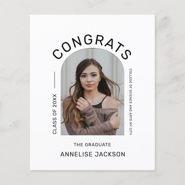 Ankündigung des Fotos für Glückwunsch des Haushalt (Vorderseite)