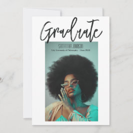 Ankündigung des Fotos für moderne Script-Abschluss