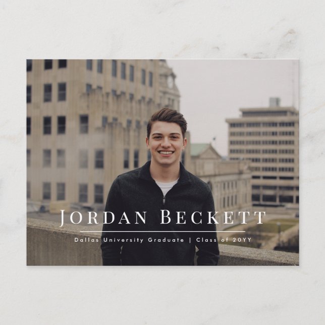 Ankündigung des Fotos Minimalistischer Abschluss (Vorderseite)