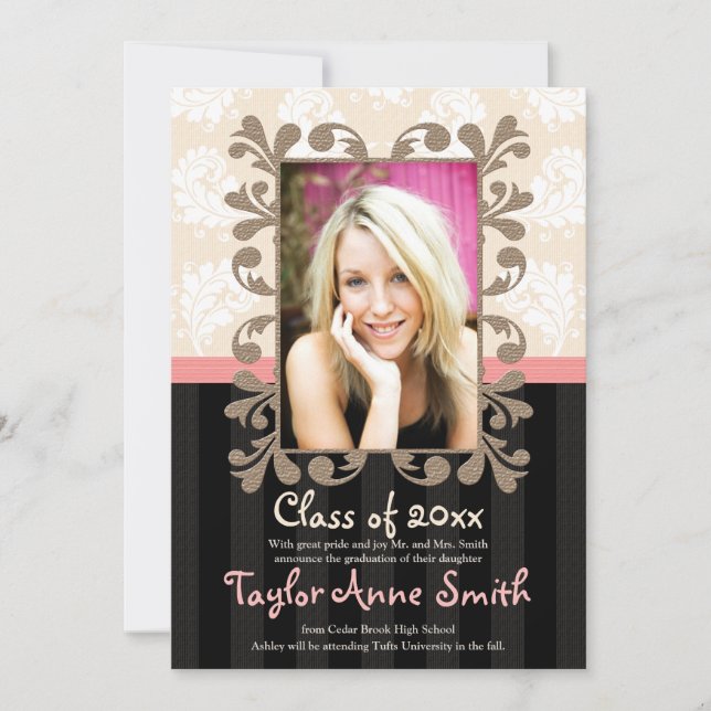 Ankündigung des Fotos "Rosa und Schwarzer Abschlus (Vorderseite)