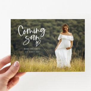 Ankündigung des Fotos Schwangerschaft   Bald