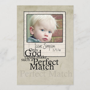 Ankündigung des Fotos von Adoptionen