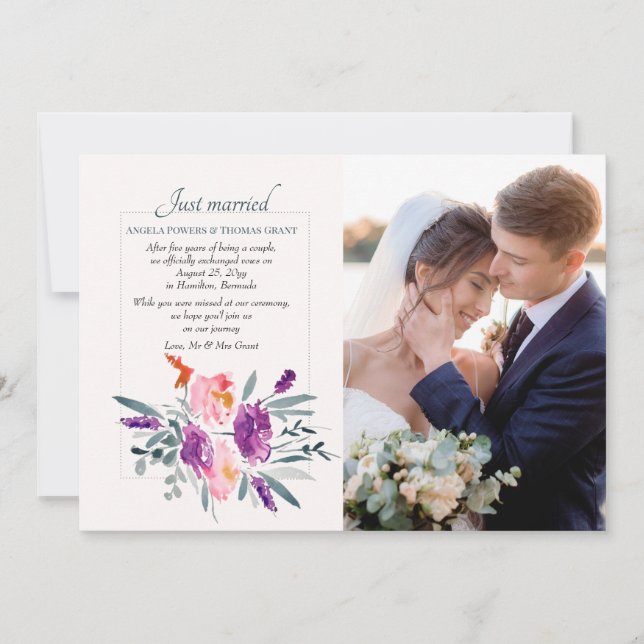 Ankündigung des Fotos Wasserfarbe (Vorderseite)