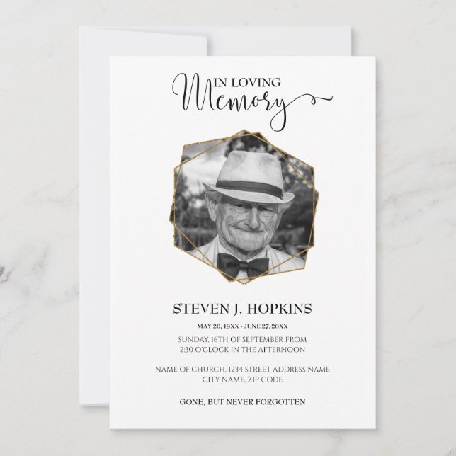 Ankündigung des Fotos zur Erinnerung (Vorderseite)