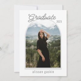 Ankündigung des Grades des Modern Arch Foto