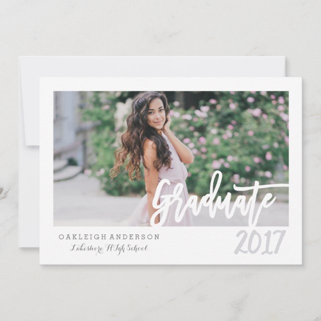 Ankündigung des Graduate-Handschriften (Vorderseite)