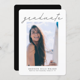 Ankündigung des Graduate Modern Abschluss Foto