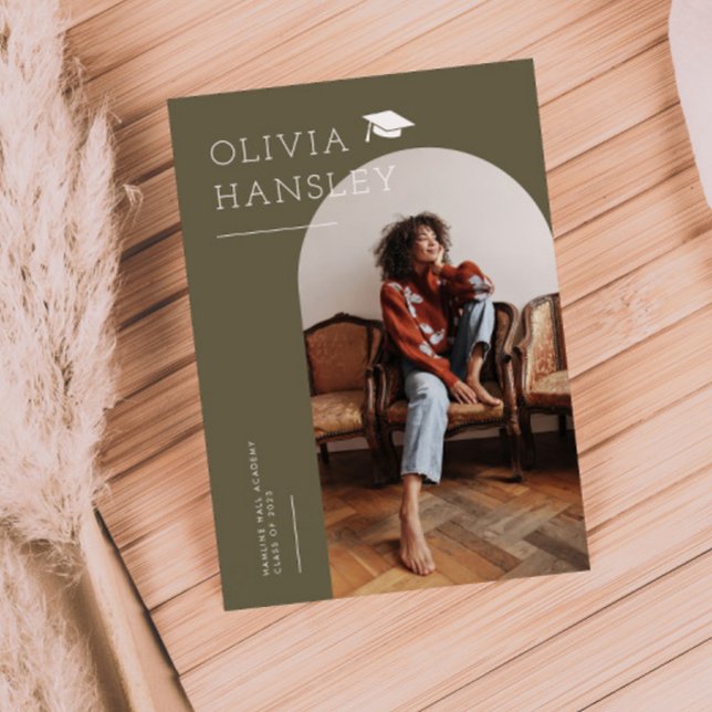 Ankündigung des Graduate Name Olive Arch Abschluss (Von Creator hochgeladen)