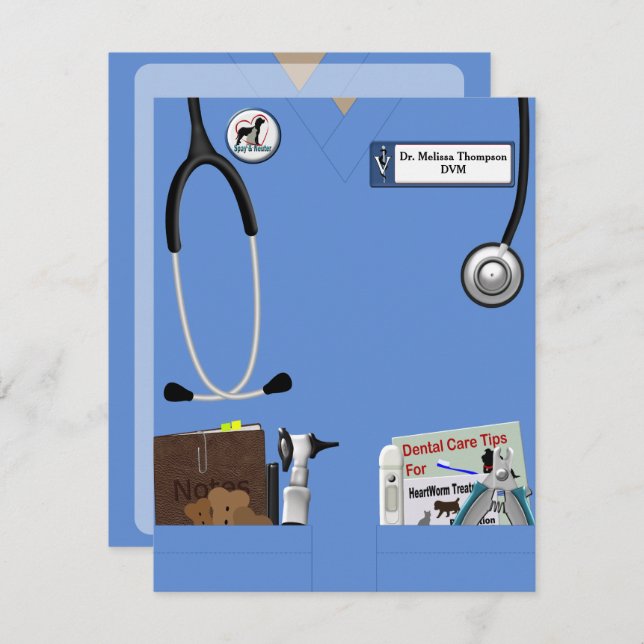 Ankündigung des Graduate of Veterinary Medicine (Vorne/Hinten)