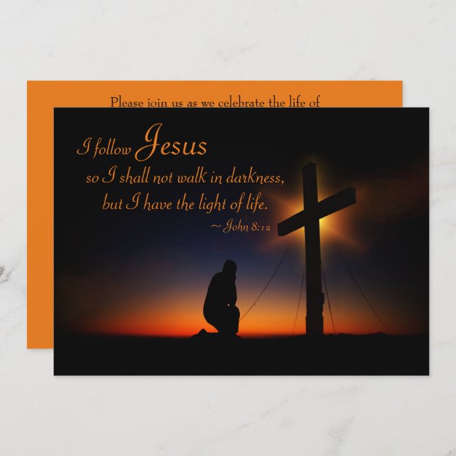 Ankündigung des Heiligen Kreuzes bei Sunset Memori (Vorne/Hinten)