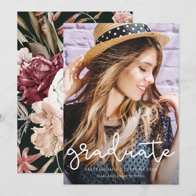 Ankündigung des hübschen Blumenhandels Abschluss G (Vorne/Hinten)