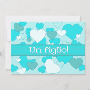 Ankündigung des italienischen Baby Boy Birth