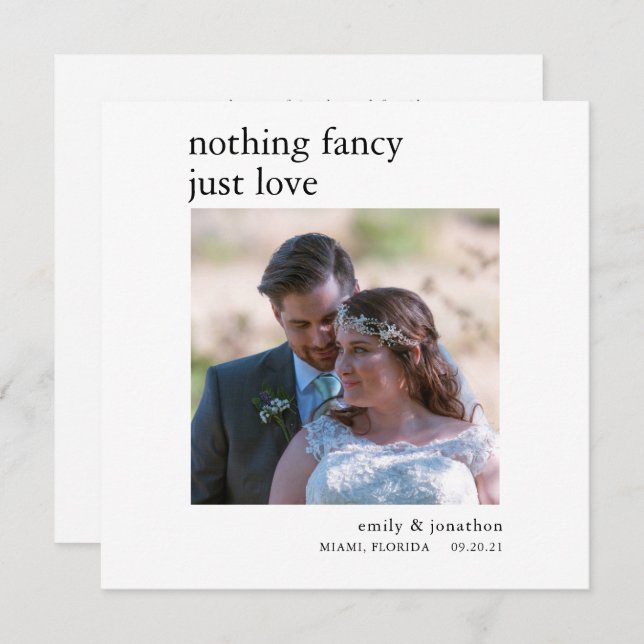 Ankündigung des Minimalistischen Fotos (Vorne/Hinten)