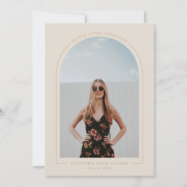 Ankündigung des modernen Abschlusses Arch (Vorderseite)