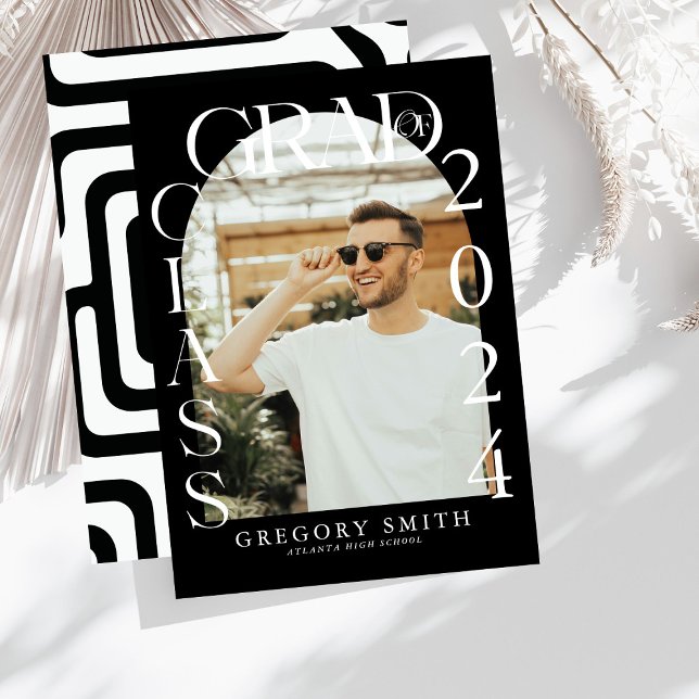 Ankündigung des modernen Boho Arch Foto Abschluss (Von Creator hochgeladen)