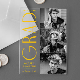 Ankündigung des modernen Grad Foto Akryllische Abs