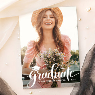 Ankündigung des modernen Graduate 2 Foto Abschluss