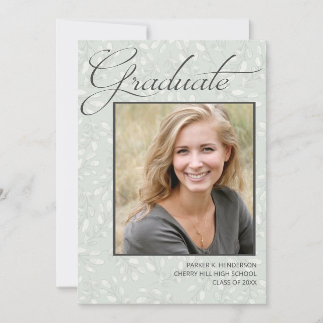 Ankündigung des modernen Graduate Foto (Vorderseite)