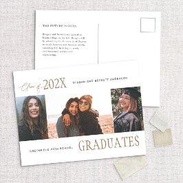 Ankündigung des modernen Trio Multi-Foto-Abschluss Postkarte