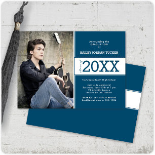 Ankündigung des muffigen Deep Blue Foto Abschluss