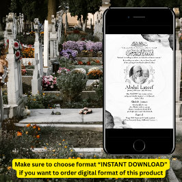 Ankündigung des muslimischen Todes Male Janaza Geb