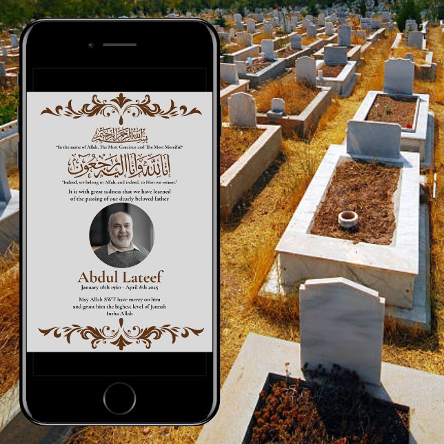 Ankündigung des muslimischen Todes Male Janaza Geb (Von Creator hochgeladen)