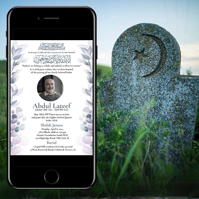 Ankündigung des muslimischen Todes Male Janaza Geb (Von Creator hochgeladen)