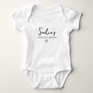 Ankündigung des neuen Best Friend Baby Strampler