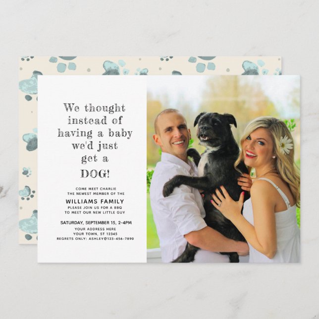 Ankündigung des neuen Fotos zur Adoption von Welpe (Vorne/Hinten)