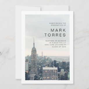 Ankündigung des New Yorker Abschlusses