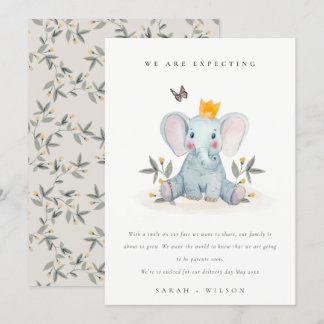 Ankündigung des niedlichen Woodland Elephant Folia