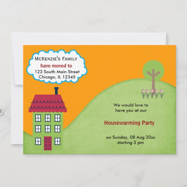 Ankündigung des offenen Hauses (Vorderseite)