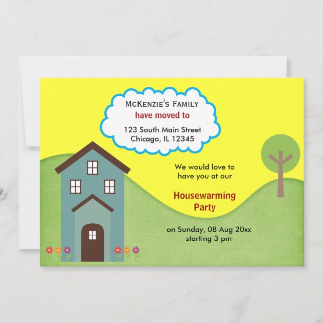 Ankündigung des offenen Hauses (Vorderseite)