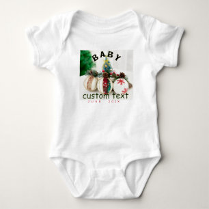 Ankündigung des personalisierten Nachnamens Baby B Strampler
