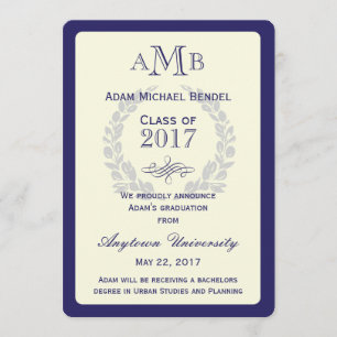 Ankündigung des Royal Blue Monogram Abschlusses