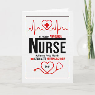 Ankündigung des Schulabschlusses für Krankenpflege