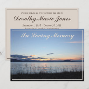 Ankündigung des Sunset Memorial Service