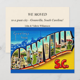 Ankündigung des Umzugs nach Greenville SC
